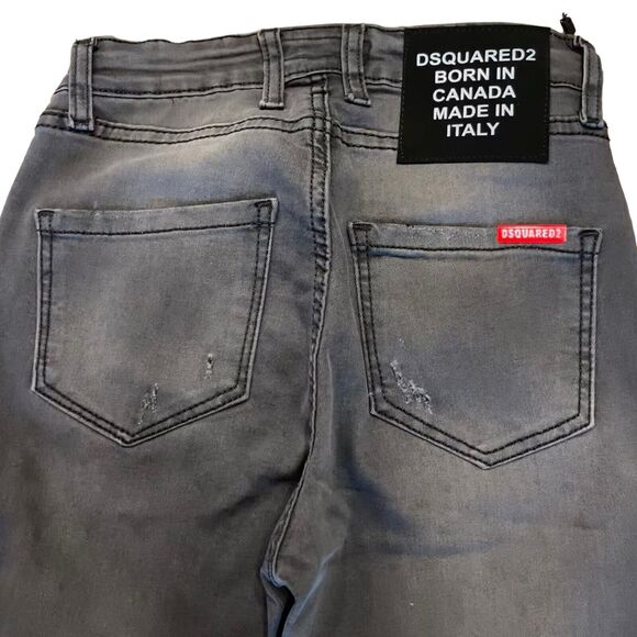 DSQUARED2 Y2K Jeans Denim Skinny Distressed Deadstock Mid-Rise - Picture 8 of 14
